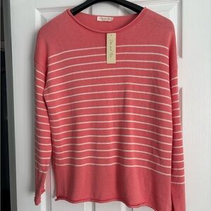New with tags - By My Side Striped Sweater, size Medium.